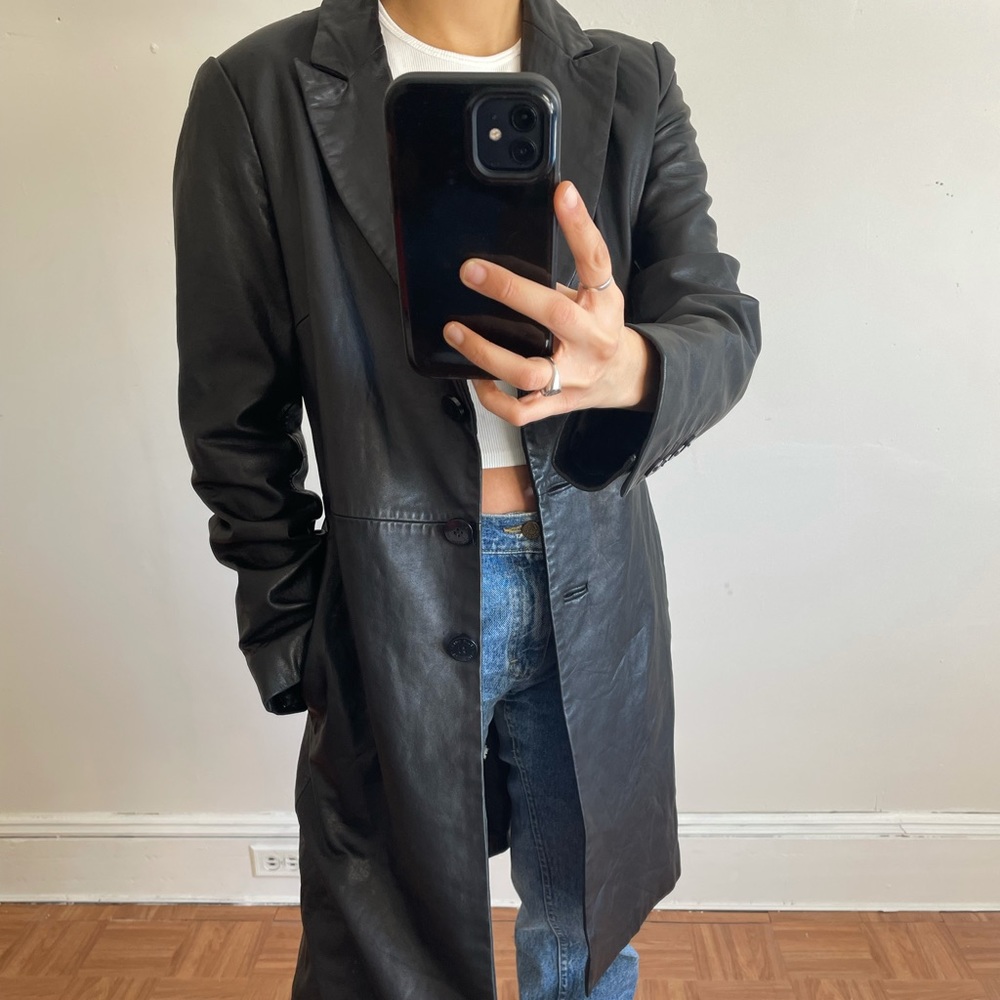 Vintage Black Leather Jacket